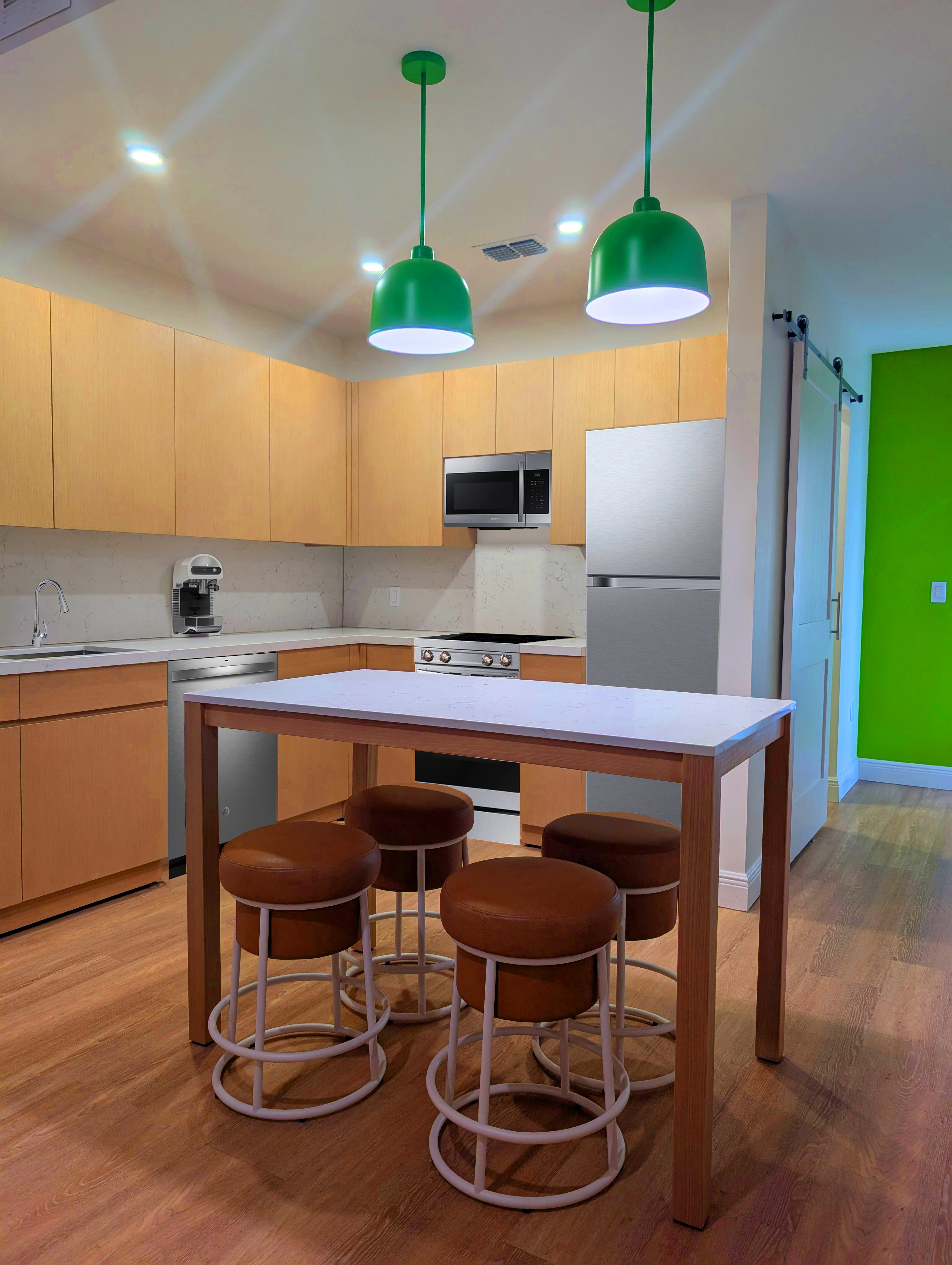 Nickelodeon residence kitchen and island